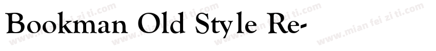 Bookman Old Style Re字体转换